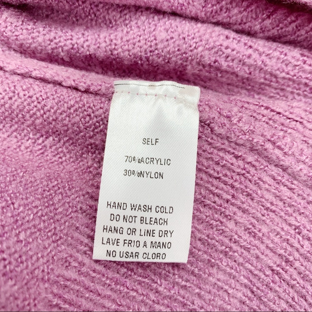 NWT Easel Lavender and Gray Crew Striped Sweater - Picture 6 of 7